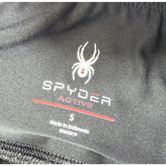 Spyder Womens Active Shorts Sz S Black Reflective Trims - Picture 4 of 7